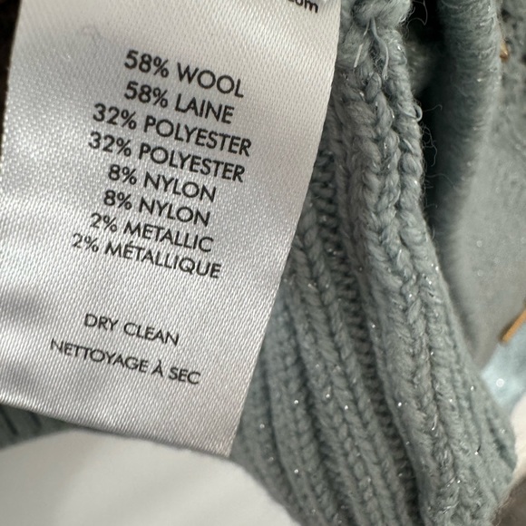 Solid & Striped Carly Blue Sparkle Cardigan, size L - Picture 7 of 9